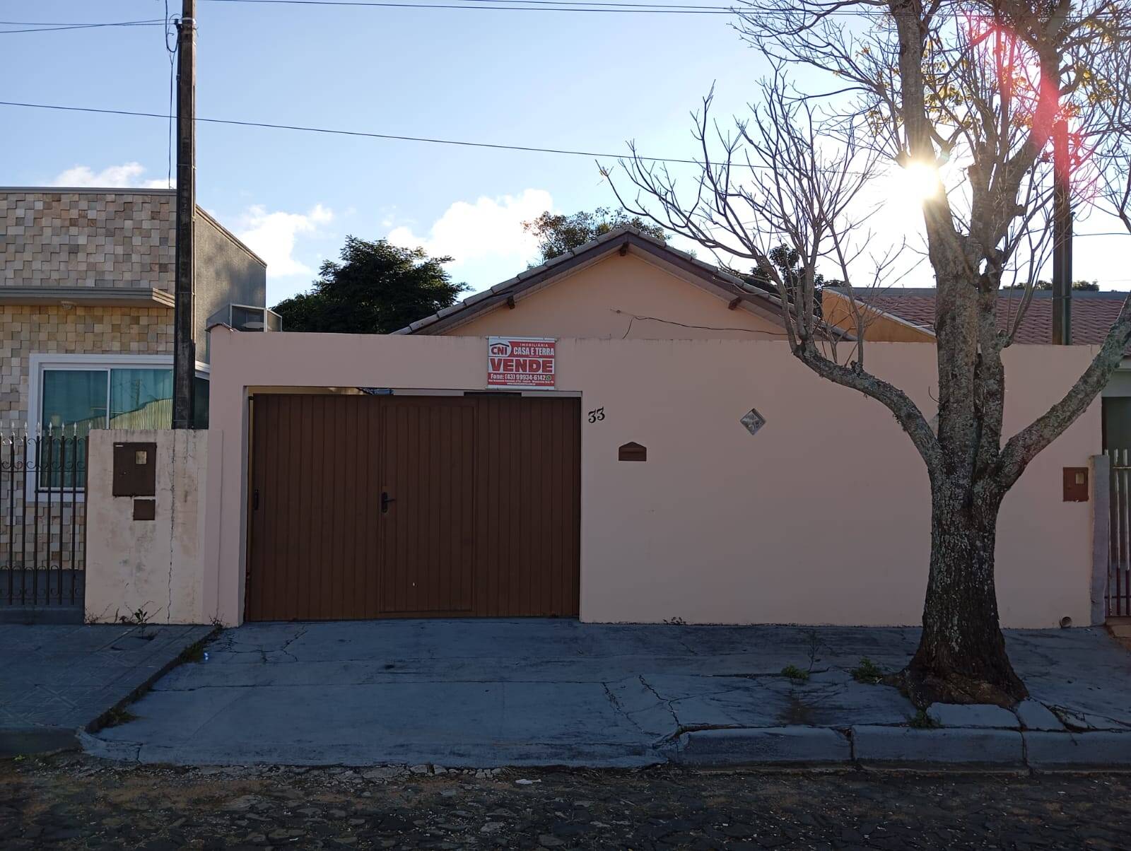 #3892 - Casa para Venda em Wenceslau Braz - PR